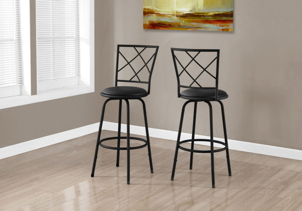 Swivel Stool Bar Height, Contemporary & Modern Style (Set of 2) Swivel Stool Bar Height, Contemporary & Modern Style (Set of 2)