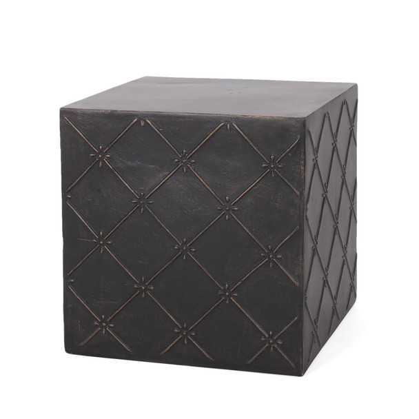 Outdoor Lightweight Concrete, Side Table - Copper