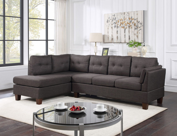 Dalia - Linen Modern Sectional Sofa With Chaise Dalia - Linen Modern Sectional Sofa With Chaise