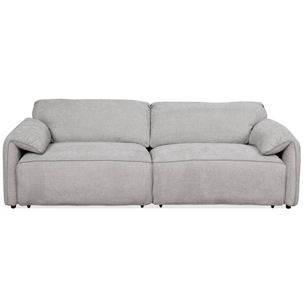 Cleveland - Dual Power Convertible Sofa - Silver