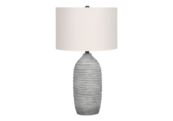 Lighting, Table Lamp, Resin, Modern - Gray / Cream