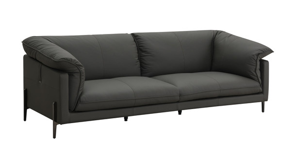 Tadi - Top Grain Leather Loveseat - Black Tadi - Top Grain Leather Loveseat - Black