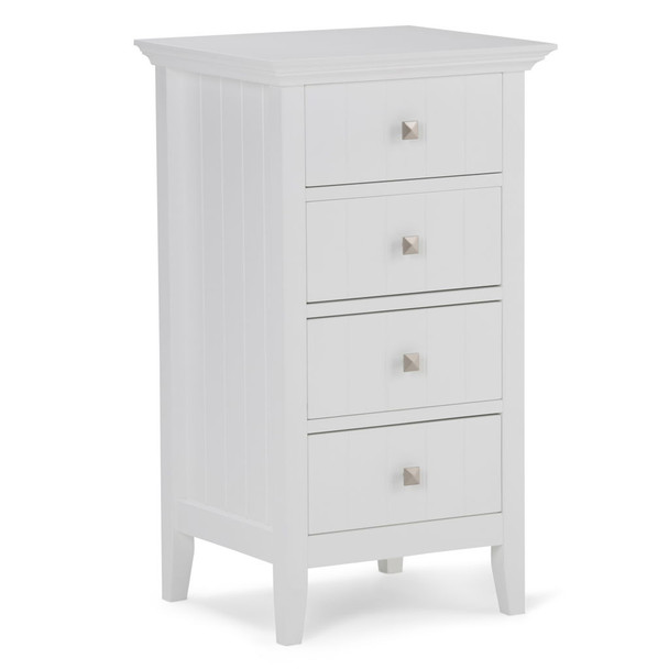 Acadian - Four Drawer Floor Storage Cabinet - Pure White Acadian - Four Drawer Floor Storage Cabinet - Pure White