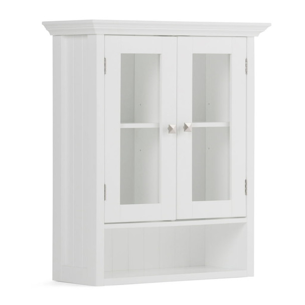 Acadian - Double Door Wall Cabinet - Pure White Acadian - Double Door Wall Cabinet - Pure White