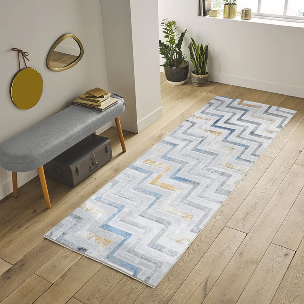 Nova - 2'7" X 7' Area Rug Polypropylene - White Nova - 2'7" X 7' Area Rug Polypropylene - White