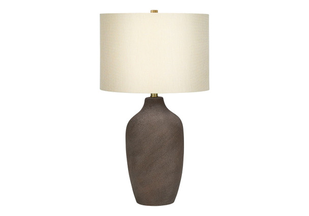 Lighting, Table Lamp, Ceramic, Resin, Contemporary - Gray