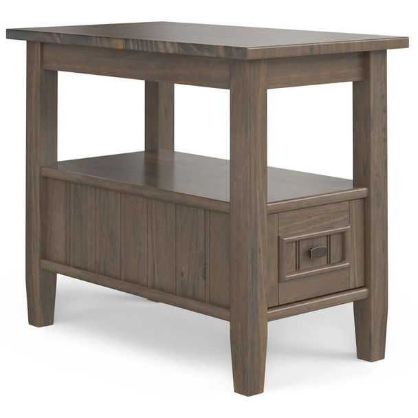 Lev - Narrow End Table - Smoky Brown Lev - Narrow End Table - Smoky Brown
