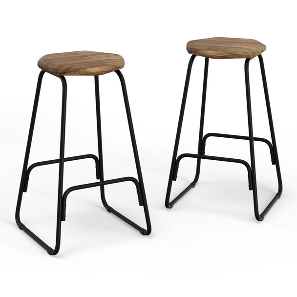 Orson - Saddle Counter Height Stool (Set of 2) - Natural Orson - Saddle Counter Height Stool (Set of 2) - Natural