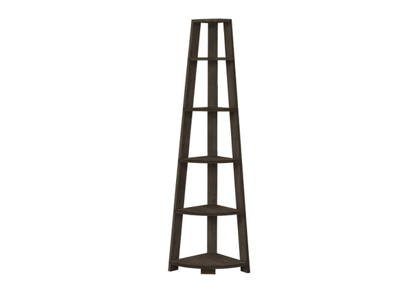 Bookshelf, Bookcase, Etagere, Corner, 5 Tier, For Office, Contemporary & Modern - Oak Bookshelf, Bookcase, Etagere, Corner, 5 Tier, For Office, Contemporary & Modern - Oak