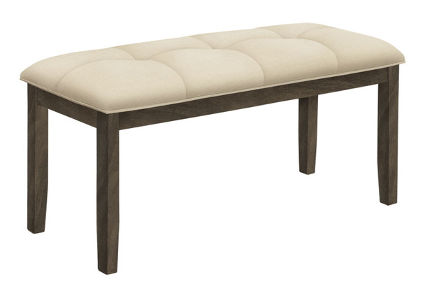 Bench, Rectangular, Hallway, Upholstered, Transitional - Cream Bench, Rectangular, Hallway, Upholstered, Transitional - Cream