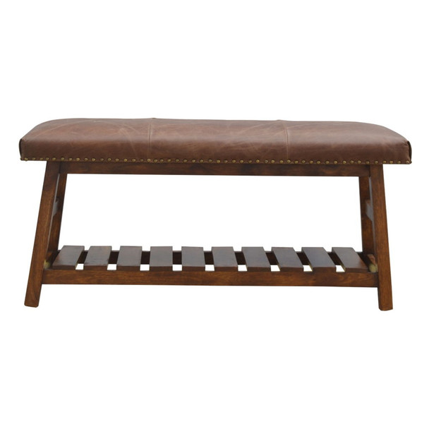 Buffalo - Hide Hallway Bench - Brown Buffalo - Hide Hallway Bench - Brown