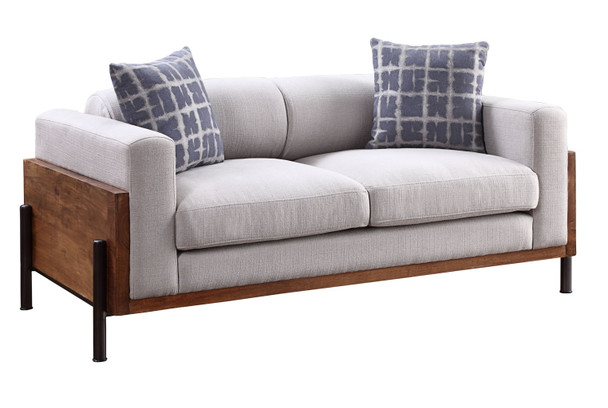Pelton - Loveseat With 2 Toss Pillows - Walnut Pelton - Loveseat With 2 Toss Pillows - Walnut