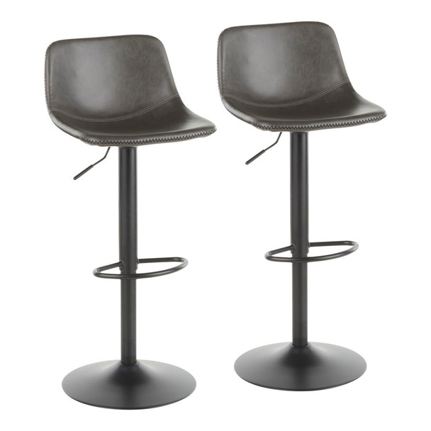 Duke - Industrial Adjustable Barstool (Set of 2) Duke - Industrial Adjustable Barstool (Set of 2)