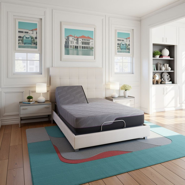 Renew - 11" King Size Flex Head Cooling Gelcare Memory Foam Mattress - Gray Renew - 11" King Size Flex Head Cooling Gelcare Memory Foam Mattress - Gray