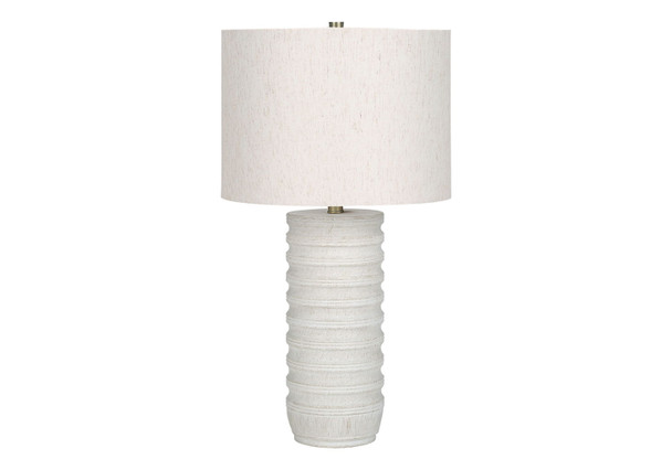 Table Lamp, Lighting, Resin, Transitional - Cream