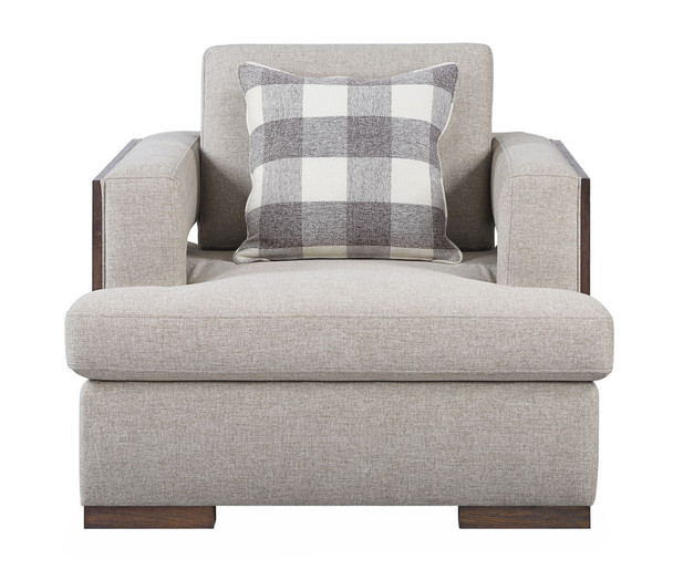 Niamey - Chair With 1 Toss Pillow - Walnut Niamey - Chair With 1 Toss Pillow - Walnut