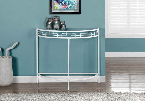 Accent Console Table For Entryway, Contemporary And Modern - White Accent Console Table For Entryway, Contemporary And Modern - White