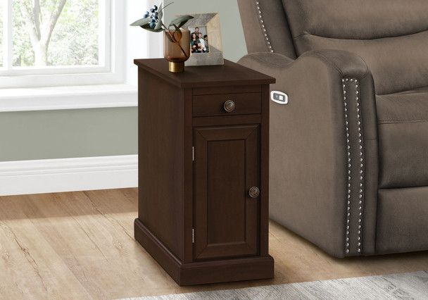 Accent End Table, Storage Drawer, Versatile Design - Espresso Accent End Table, Storage Drawer, Versatile Design - Espresso