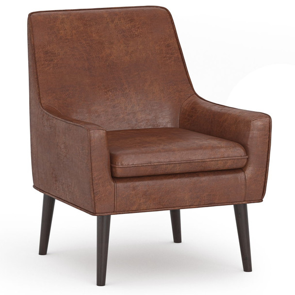 Robson - Accent Chair - Distressed Saddle Brown Robson - Accent Chair - Distressed Saddle Brown