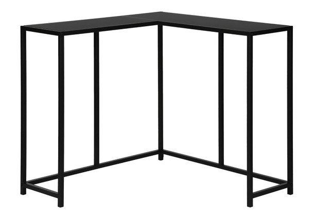 Corner Accent Console Table For Entryway, Contemporary & Modern - Black
