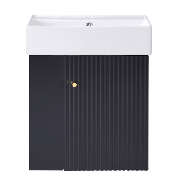 Modern Floating Bathroom Vanity With Ceramic Basin Perfect For Small Bathrooms Modern Floating Bathroom Vanity With Ceramic Basin Perfect For Small Bathrooms