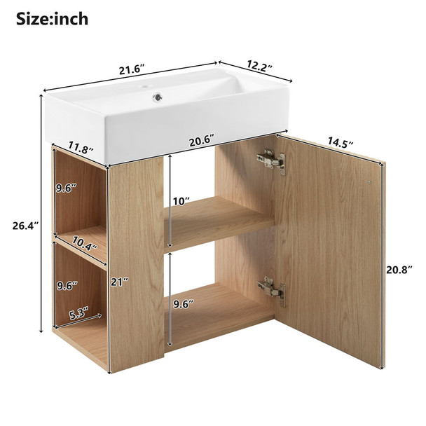 Modern Floating Bathroom Vanity With Ceramic Basin Perfect For Small Bathrooms Modern Floating Bathroom Vanity With Ceramic Basin Perfect For Small Bathrooms