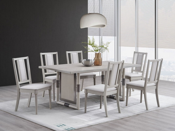 Marta - 7 Pieces Dining Room Set - Natural Marta - 7 Pieces Dining Room Set - Natural