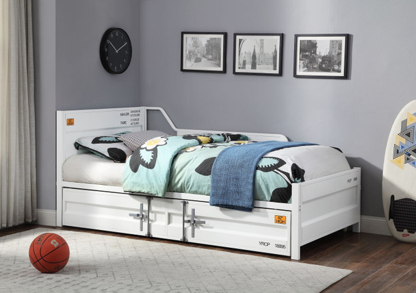 Cargo - Twin Daybed With Trundle - White