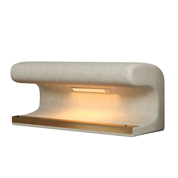 Modern Upholstered Entryway Bench With LED Sensor Light Modern Upholstered Entryway Bench With LED Sensor Light