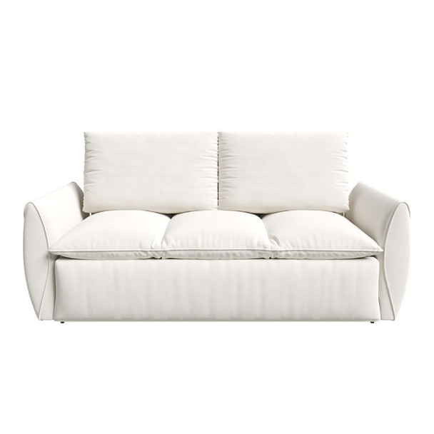 Pull Out Sofa Bed, 3 Seat Convertible Sleeper Sofa With 2 In 1 Pillow And Blanket Set