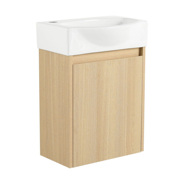 Modern Bathroom Vanity With Ceramic Basin, Wall Mounted Floating Sink Combo, Storage Cabinet Modern Bathroom Vanity With Ceramic Basin, Wall Mounted Floating Sink Combo, Storage Cabinet