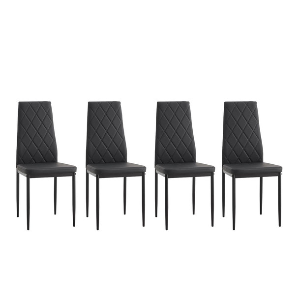 Modern Dining Chair With Diamond Design Modern Dining Chair With Diamond Design
