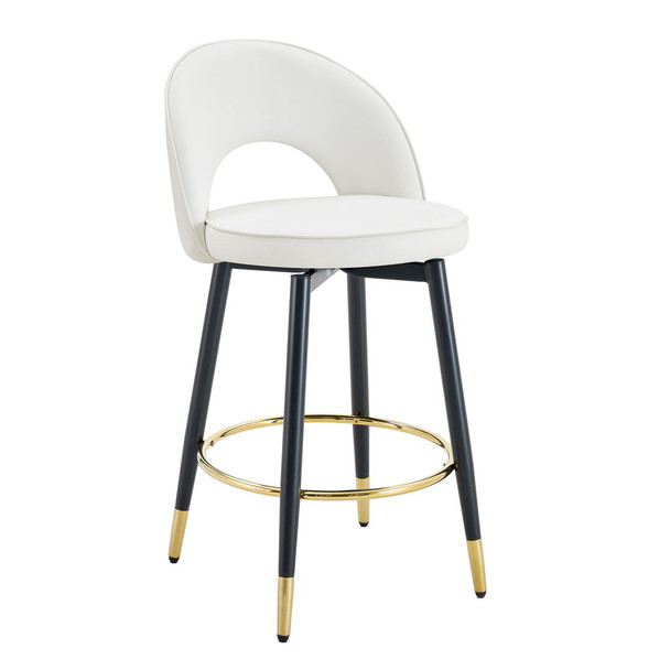 Upholstered Rotatable Bar Chair With Metal Legs For Dining Room Upholstered Rotatable Bar Chair With Metal Legs For Dining Room