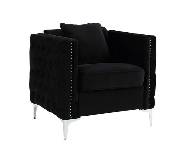 Bayberry - Chair With 1 Pillow - Black