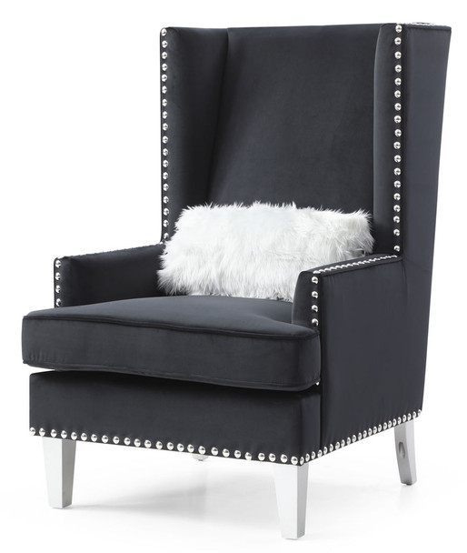 Elegant Traditional Accent Chair - Black