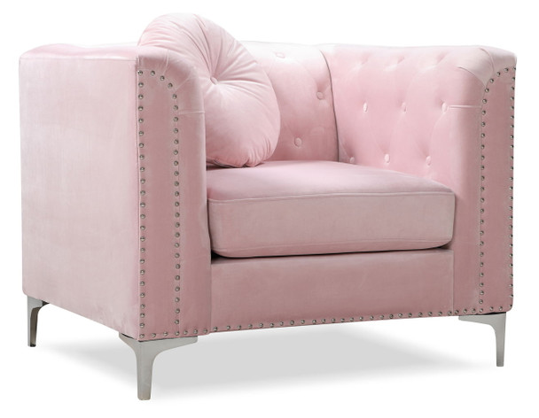 Elegant Contemporary Chair - Pink
