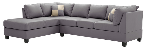 Malone - Sectional - Gray