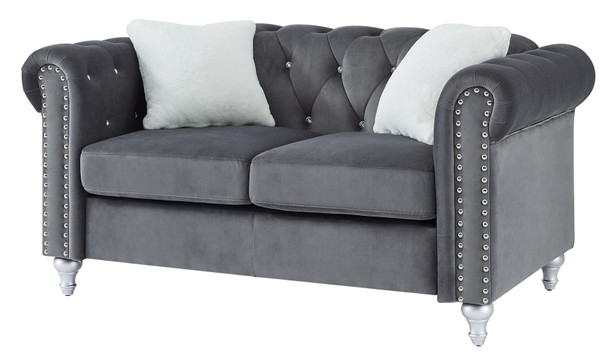 Modern Loveseat For Cozy Interiors - Gray