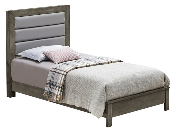 Twin Bed For Modern Spaces - Gray
