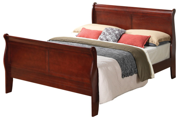 Full Bed For Comfort Charming Traditional - Cherry