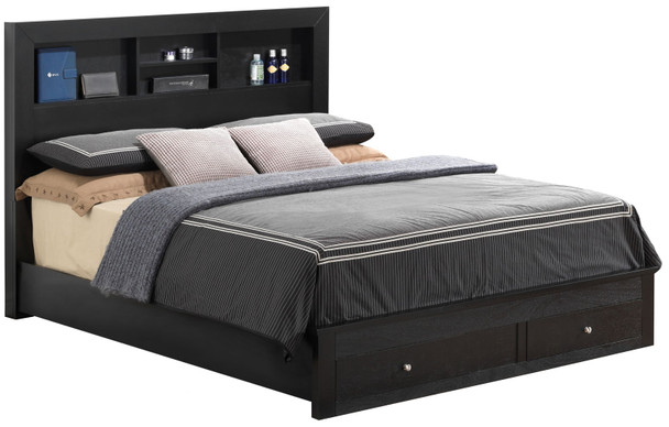 Full Storage Versatile Bed - Black