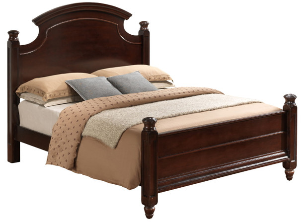 Queen Bed Traditional - Cappuccino