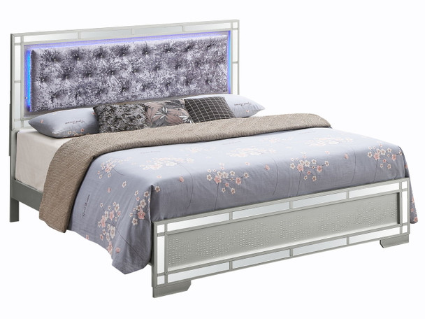 Madison - Queen Bed - Silver Champagne