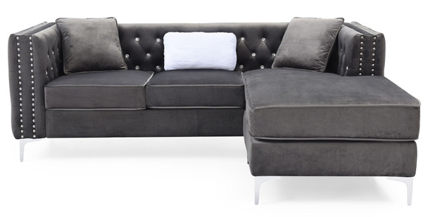 Paige - Sofa Chaise - Gray
