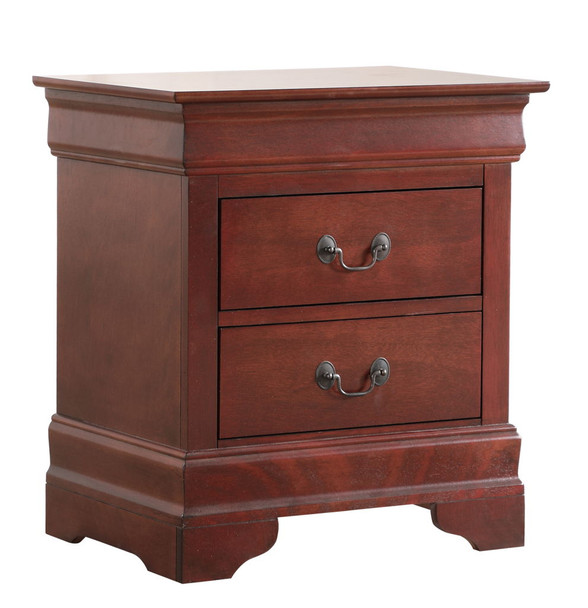 Louis Phillipe - Elegant Nightstand - Cherry