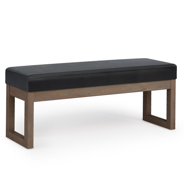 Milltown - Large Ottoman Bench - Midnight Black