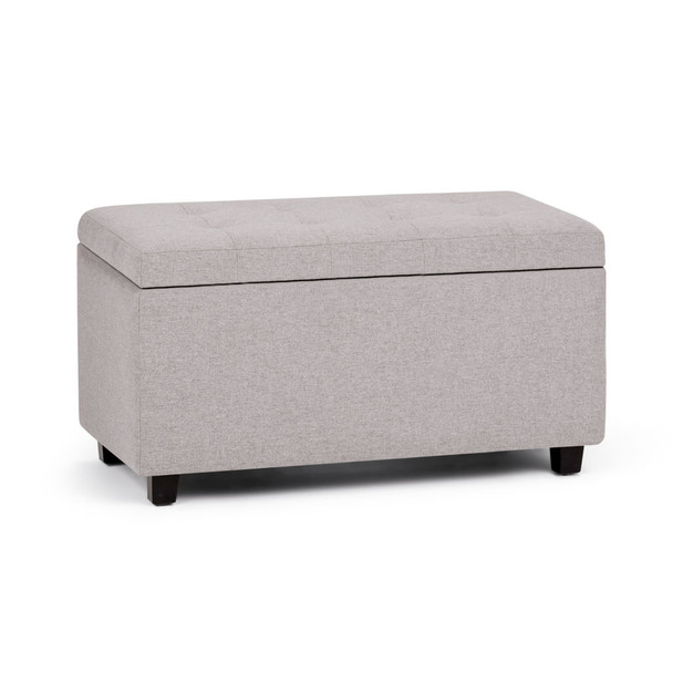 Cosmopolitan - Storage Ottoman - Cloud Gray