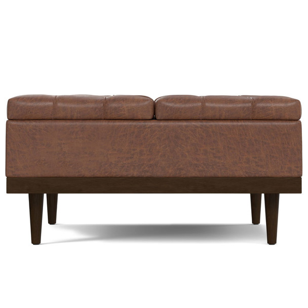 Mariah - Lift Top Table Storage Ottoman - Brown