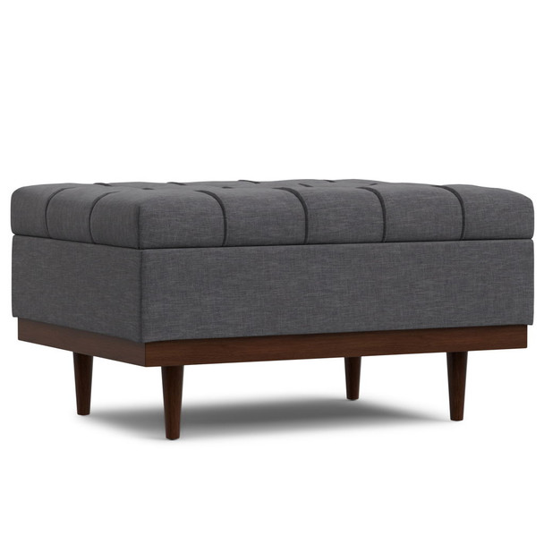 Mariah - Coffee Table Storage Ottoman - Gray
