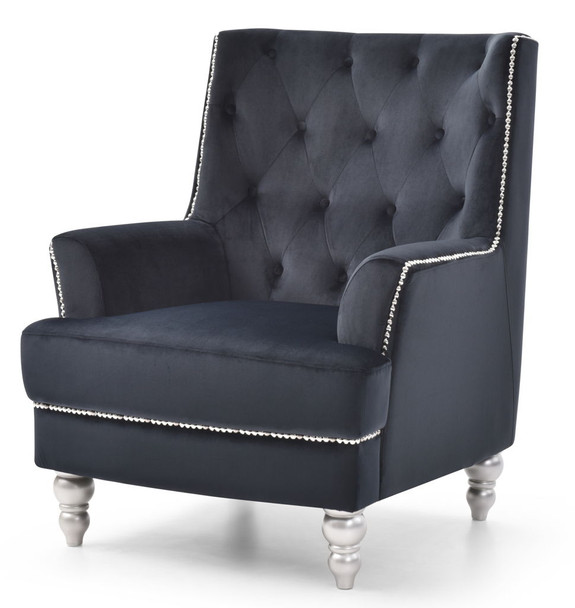 Traditional Armchair Elegant - Black
